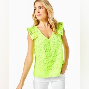 Lilly Pulitzer Lina Eyelet Top size Small​